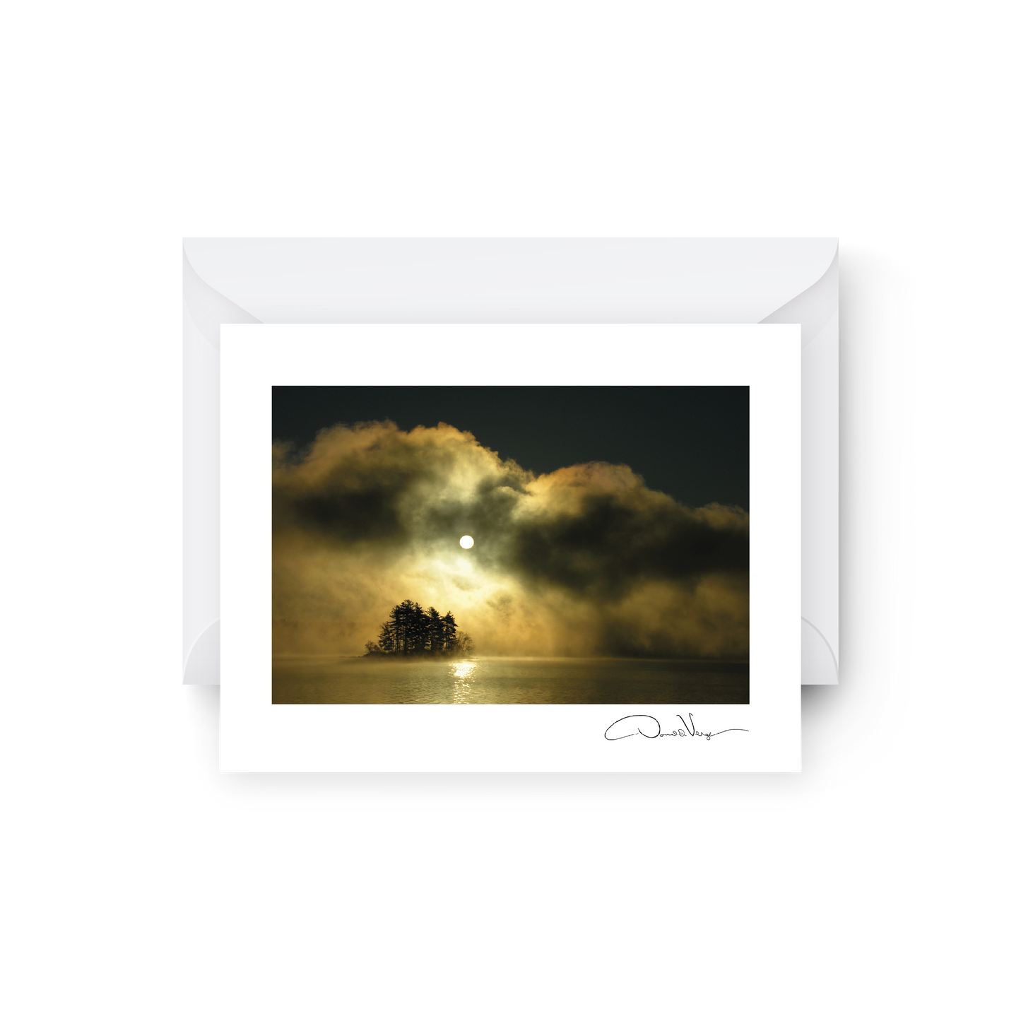 Dawn of Peace, -33F, Maine Blank Greeting Card