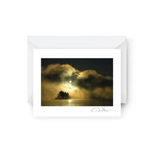 Dawn of Peace, -33F, Maine Blank Greeting Card