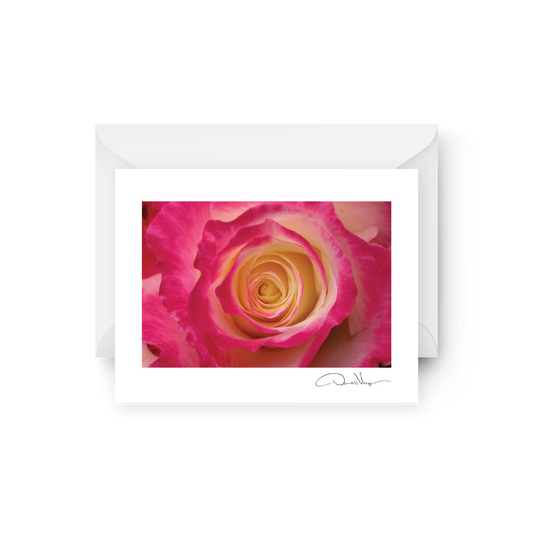 Red Rose Floral Blank Greeting Card