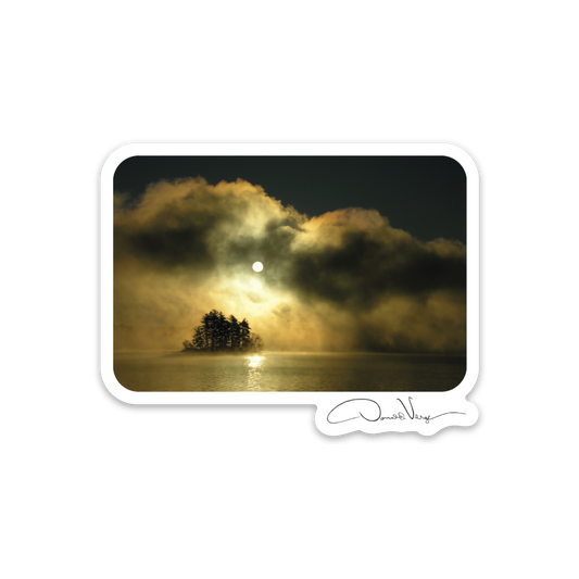 Iconic “Dawn of Peace” -33F, Maine Photography Sticker