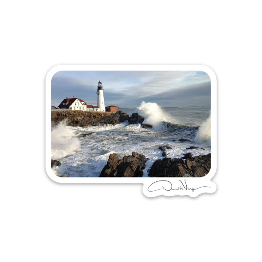 Portland Head Light Lighthouse After The Storm Maine Photography Sticker