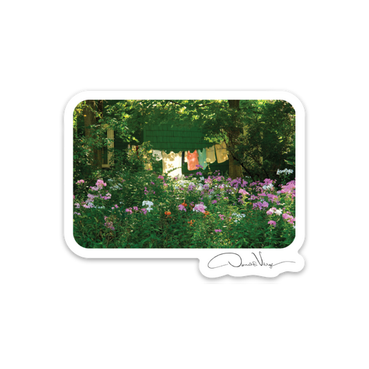 Iconic Laundry in the Garden Photography Sticker